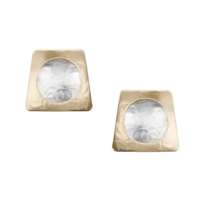 Glamorous Jewelry, Glamorous Deals – Shop Now Tapered Rectangle With Dished Disc Clip-On Earrings In Silver Glamorous Jewelry, Glamorous Deals – Shop Now Tapered Rectangle With Dished Disc Clip-On Earrings In Silver