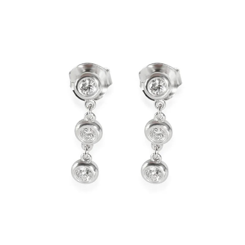 High-Quality Gemstone Jewelry For Special Occasions Tiffany & Co. Elsa Peretti Diamond By The Yard Drop Earrings in Silver 0.3 CTW High-Quality Gemstone Jewelry For Special Occasions Tiffany & Co. Elsa Peretti Diamond By The Yard Drop Earrings in Silver 0.3 CTW