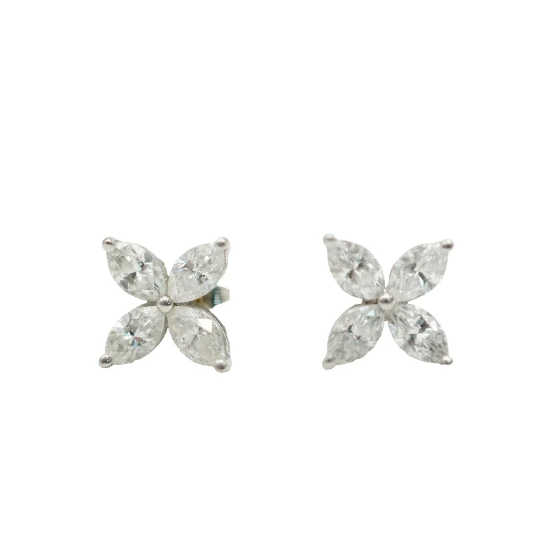 Limited-Time Jewelry Discounts – Shine Without The Splurge Tiffany & Co. Victoria Earrings in Platinum 1.84 CTW, Large Model Limited-Time Jewelry Discounts – Shine Without The Splurge Tiffany & Co. Victoria Earrings in Platinum 1.84 CTW, Large Model