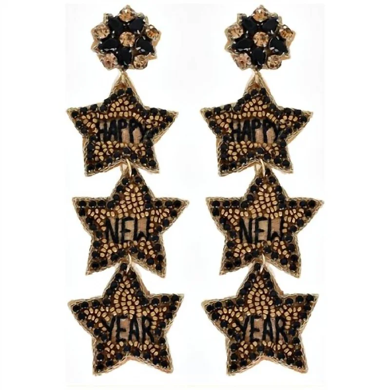 Exclusive Gemstone Jewelry Markdowns – Shop Now Women's 3 Star Seed Bead Earrings In Gold Exclusive Gemstone Jewelry Markdowns – Shop Now Women's 3 Star Seed Bead Earrings In Gold