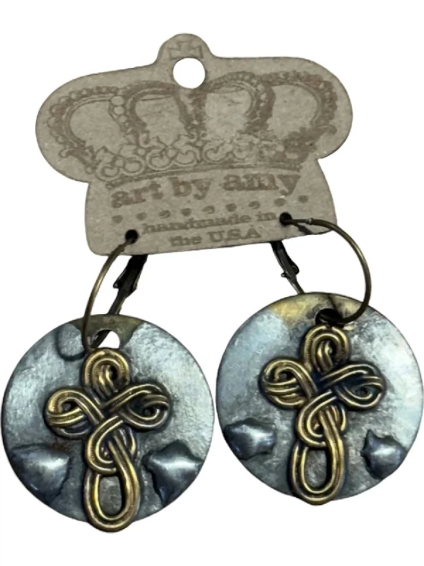 Your Perfect Accessory Now At The Best Price Women's Coins With Cross Earrings In Silver & Bronze Your Perfect Accessory Now At The Best Price Women's Coins With Cross Earrings In Silver & Bronze