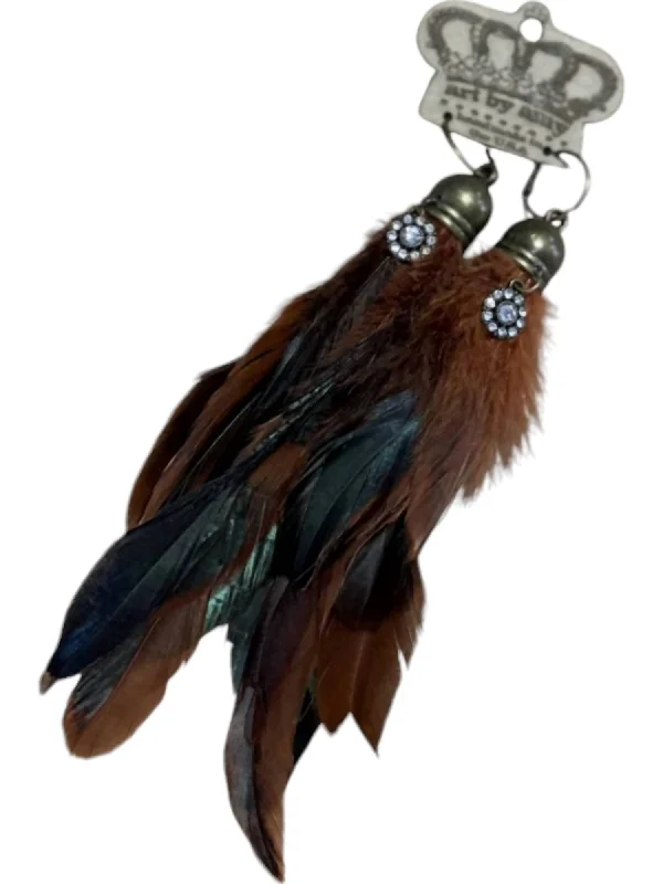 Exclusive Gemstone Jewelry Markdowns – Shop Now Women's Feathered Earrings In Rustic Orange & Brown Exclusive Gemstone Jewelry Markdowns – Shop Now Women's Feathered Earrings In Rustic Orange & Brown