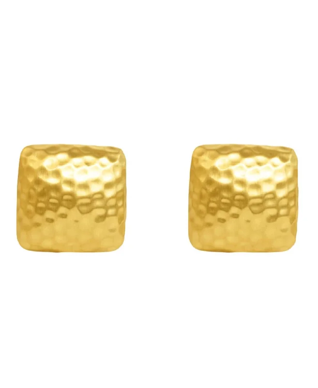 Breathtaking Jewelry, Breathtaking Prices Women's Nomad Square Clip Earrings In Gold Breathtaking Jewelry, Breathtaking Prices Women's Nomad Square Clip Earrings In Gold