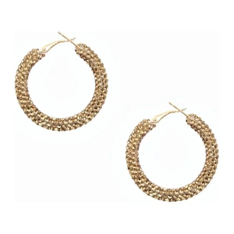 Flash Sale On Exquisite Jewelry – Don't Miss Out Women's Rhinestone Hoop Earrings In Gold Flash Sale On Exquisite Jewelry – Don't Miss Out Women's Rhinestone Hoop Earrings In Gold