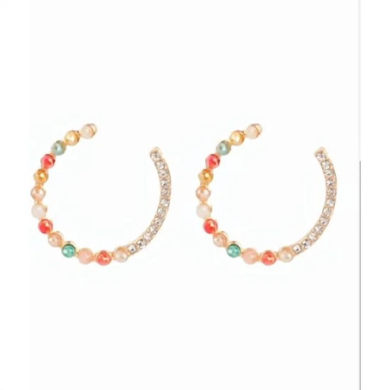 Elegant Necklaces And Bracelets At Limited-Time Offers Women's Rhinestone Hoop Earrings In Multi Color Elegant Necklaces And Bracelets At Limited-Time Offers Women's Rhinestone Hoop Earrings In Multi Color