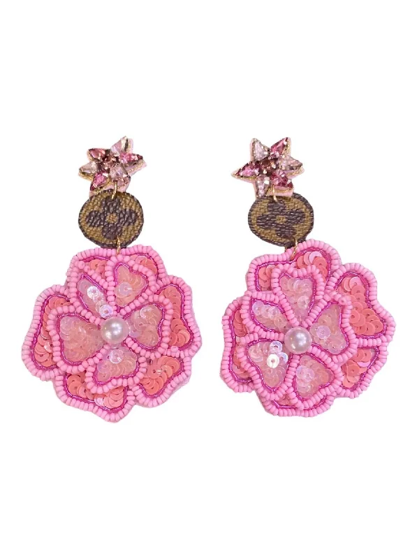 Premium Diamond Jewelry At Once-In-A-Lifetime Discounts Women's Seed Bead Earrings In Pink Premium Diamond Jewelry At Once-In-A-Lifetime Discounts Women's Seed Bead Earrings In Pink