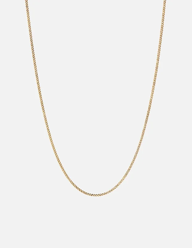 Shop Dazzling Jewelry At The Best Prices 1.3mm Cuban Chain Necklace, 14k Gold