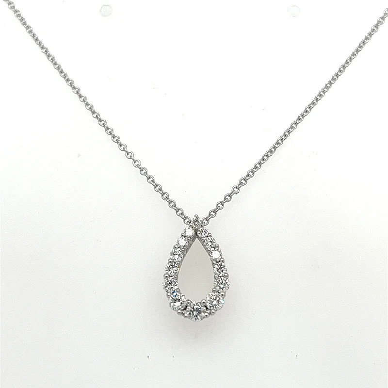 Premium Jewelry At Special Low Prices For A Limited Time 14K White Gold Pear Shaped Diamond Necklace Premium Jewelry At Special Low Prices For A Limited Time 14K White Gold Pear Shaped Diamond Necklace
