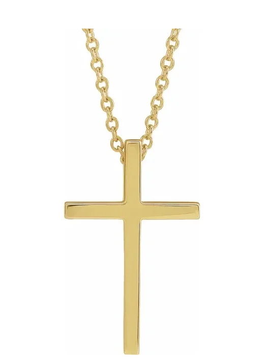 Grab Your Favorite Jewelry At The Lowest Prices 14K Yellow Gold Cross Pendant
