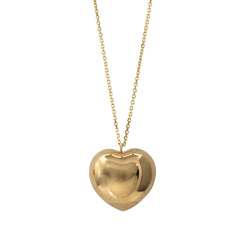 Special Sale On Handcrafted Jewelry – Shop Today 14K Yellow Gold Puffed Heart Pendant Necklace Special Sale On Handcrafted Jewelry – Shop Today 14K Yellow Gold Puffed Heart Pendant Necklace