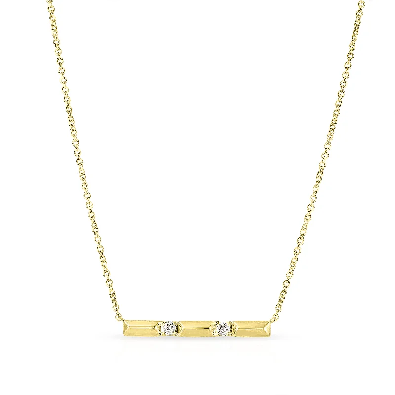 Flash Jewelry Sale – Get Stunning Pieces At Low Prices 14K Yellow Gold Round Shape Diamonds Bar Necklace (.10ctw) Flash Jewelry Sale – Get Stunning Pieces At Low Prices 14K Yellow Gold Round Shape Diamonds Bar Necklace (.10ctw)