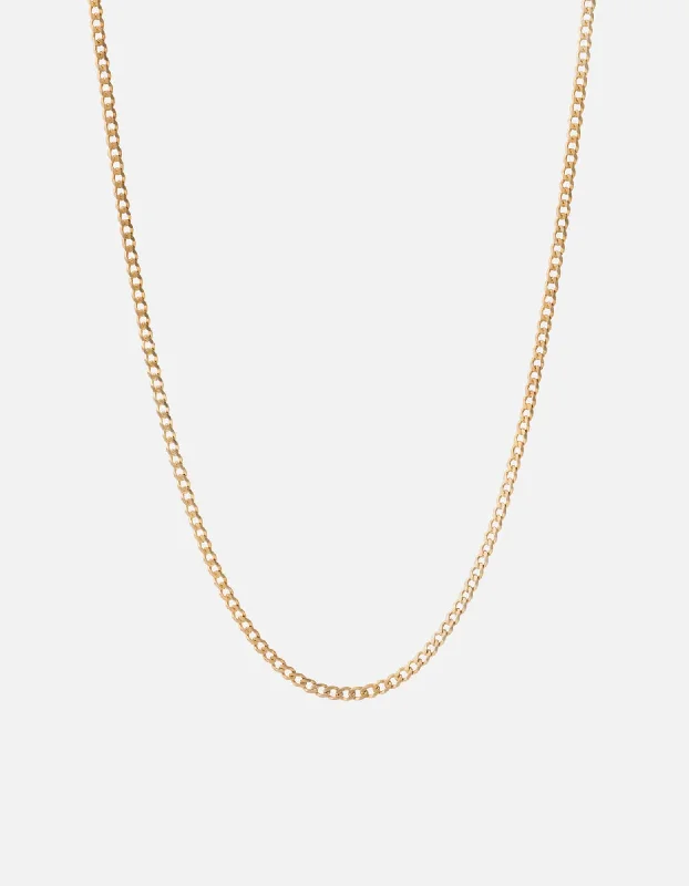 Shop Stylish Jewelry Now And Save Big 3mm Cuban Chain Necklace, 14k Matte Gold