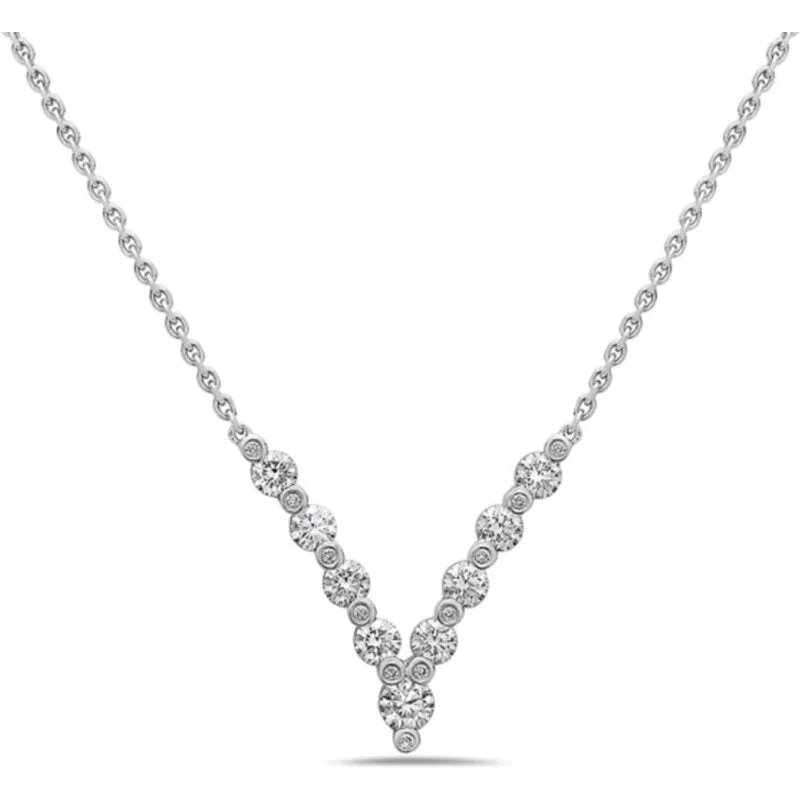 Best-Selling Jewelry Now Available At Special Deals Diamond Air V Necklace