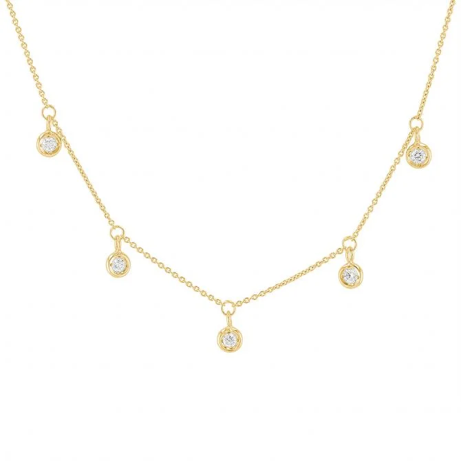 Exclusive Jewelry Bundles At Discounted Prices Five Station Diamond Drop Necklace