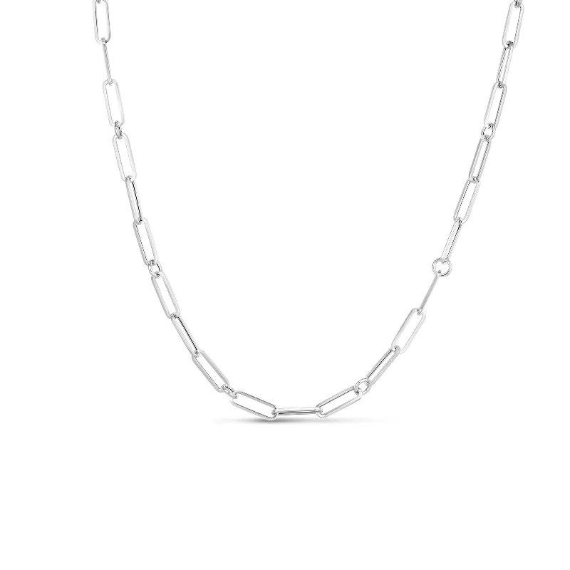 Premium Jewelry At Special Low Prices For A Limited Time Fine Link Paper-Clip Chain Necklace Premium Jewelry At Special Low Prices For A Limited Time Fine Link Paper-Clip Chain Necklace