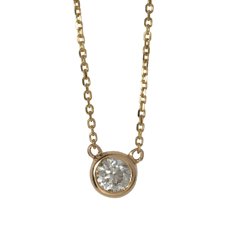 Don't Miss These Dazzling Jewelry Discounts .75ct Diamond Solitaire Bezel 14K Yellow Gold Necklace Don't Miss These Dazzling Jewelry Discounts .75ct Diamond Solitaire Bezel 14K Yellow Gold Necklace