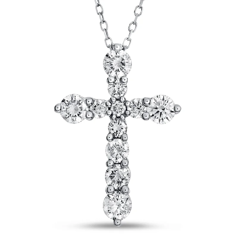 Seasonal Jewelry Sale – Upgrade Your Style Today Bremer Jewelry 14K White Gold Diamond Cross Necklace (1.50ctw) Seasonal Jewelry Sale – Upgrade Your Style Today Bremer Jewelry 14K White Gold Diamond Cross Necklace (1.50ctw)