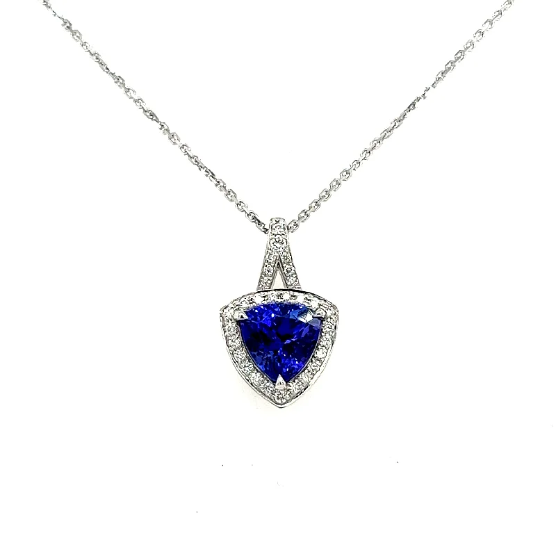 Jewelry Sale Bonanza – Grab Your Sparkle Now Bremer Jewelry 18K White Gold Trillion Shape Tanzanite and Diamonds Halo Pendant (2.76ctw) Jewelry Sale Bonanza – Grab Your Sparkle Now Bremer Jewelry 18K White Gold Trillion Shape Tanzanite and Diamonds Halo Pendant (2.76ctw)