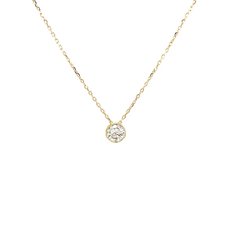 Special Jewelry Deals – Upgrade Your Collection Bremer Jewelry 18K Yellow Gold Power of One Round Diamond Bezel Cable Link Necklace (0.20ctw) Special Jewelry Deals – Upgrade Your Collection Bremer Jewelry 18K Yellow Gold Power of One Round Diamond Bezel Cable Link Necklace (0.20ctw)