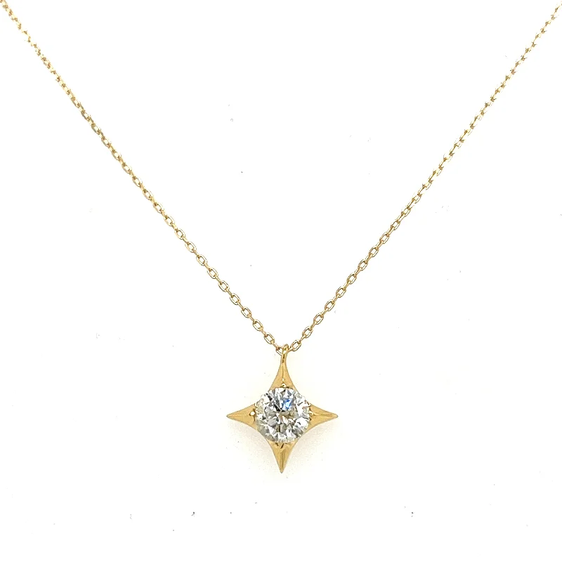 Exclusive Jewelry Offers – Shine For Less 18K Yellow Gold Round Shape Diamond Solitaire Pendant (.37ctw) Exclusive Jewelry Offers – Shine For Less 18K Yellow Gold Round Shape Diamond Solitaire Pendant (.37ctw)