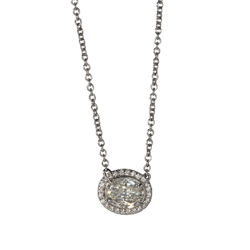 Trending Jewelry Now At Unbeatable Prices 1.14ctw L’Amour Crisscut Oval Diamond Halo Pendant Necklace Trending Jewelry Now At Unbeatable Prices 1.14ctw L’Amour Crisscut Oval Diamond Halo Pendant Necklace