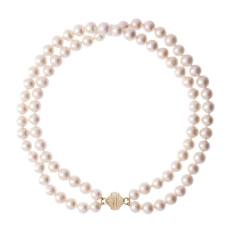 Classic And Modern Jewelry Styles On Sale Clara Williams Classic Duet Pearl Double Strand Necklace Classic And Modern Jewelry Styles On Sale Clara Williams Classic Duet Pearl Double Strand Necklace