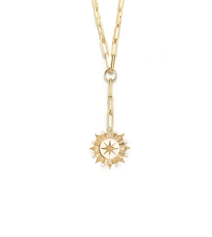Premium Diamond Jewelry For Unforgettable Moments Internal Compass : Classic Fob Clip Extension Chain Necklace Premium Diamond Jewelry For Unforgettable Moments Internal Compass : Classic Fob Clip Extension Chain Necklace