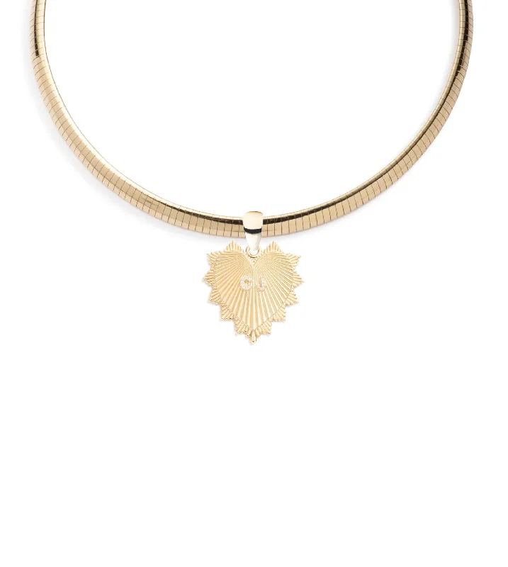 Exclusive Jewelry Offers – Shine For Less Custom Centered Heart Love Token : Medium Sleek Collar Necklace Exclusive Jewelry Offers – Shine For Less Custom Centered Heart Love Token : Medium Sleek Collar Necklace
