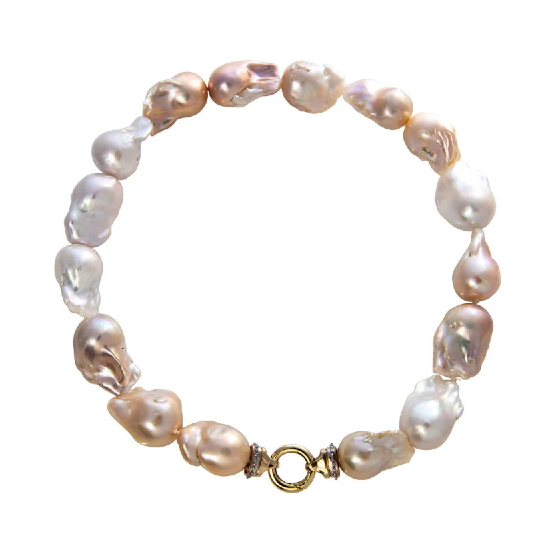 Shop Stylish Jewelry Now And Save Big Freshwater Multicolor Baroque Pearl 14K Gold Clasp Necklace Shop Stylish Jewelry Now And Save Big Freshwater Multicolor Baroque Pearl 14K Gold Clasp Necklace