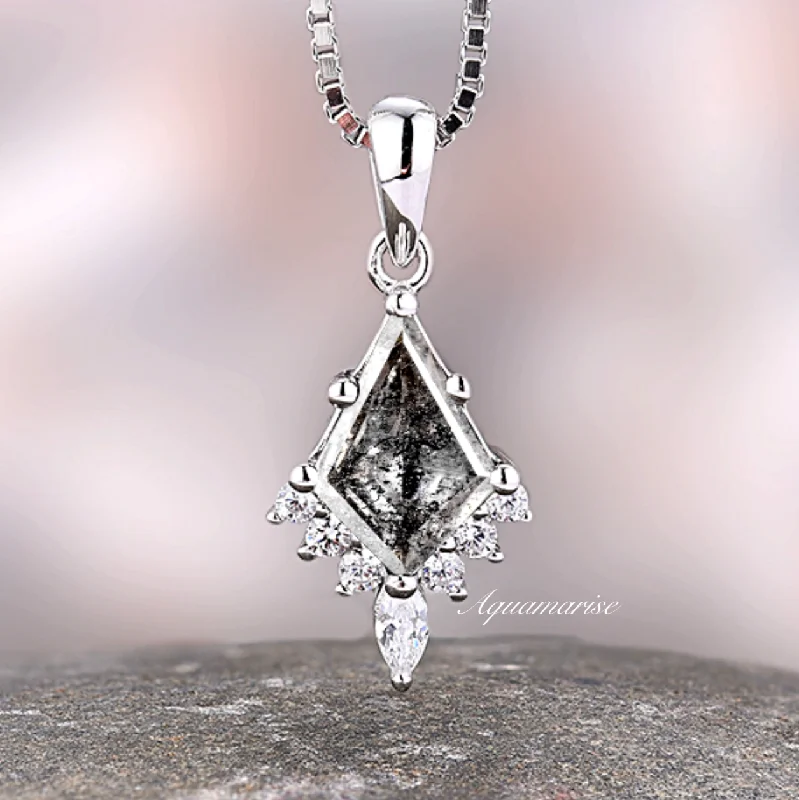 Fashion-Forward Jewelry At Incredible Prices Galaxy Raw Salt & Pepper Diamond (Herkimer Diamond) Pendant Necklace- Sterling Silver Fashion-Forward Jewelry At Incredible Prices Galaxy Raw Salt & Pepper Diamond (Herkimer Diamond) Pendant Necklace- Sterling Silver