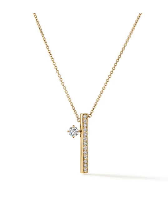Bestselling Jewelry At Special Promotional Rates Hearts On Fire 14K Yellow Gold Round Barre Floating Single Diamond Pave Necklace (.45ctw) Bestselling Jewelry At Special Promotional Rates Hearts On Fire 14K Yellow Gold Round Barre Floating Single Diamond Pave Necklace (.45ctw)