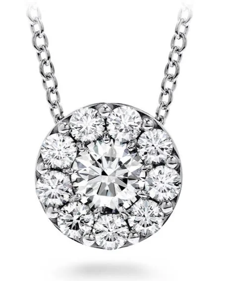 Shop Handcrafted Jewelry At Special Promotional Rates Hearts On Fire 18K White Gold Fulfillment Round Shape Diamond Halo Pendant (.50ctw) Shop Handcrafted Jewelry At Special Promotional Rates Hearts On Fire 18K White Gold Fulfillment Round Shape Diamond Halo Pendant (.50ctw)
