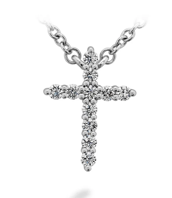 Last Chance To Shop High-End Jewelry At Markdown Prices Hearts On Fire 18K White Gold Round Shape Diamonds Cross Necklace (0.11ctw) Last Chance To Shop High-End Jewelry At Markdown Prices Hearts On Fire 18K White Gold Round Shape Diamonds Cross Necklace (0.11ctw)