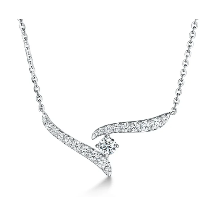 Shop Dazzling Jewelry At The Best Prices Hearts On Fire 18K White Gold Round Vela Crossover Diamond Pendant (0.30ctw) Shop Dazzling Jewelry At The Best Prices Hearts On Fire 18K White Gold Round Vela Crossover Diamond Pendant (0.30ctw)
