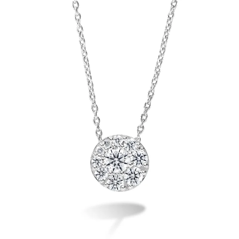 Luxury Handcrafted Jewelry For Elegant Looks Hearts On Fire 18K White Gold Tessa Diamond Cluster Pendant with a 18K White Gold Link Necklace (0.25ctw) Luxury Handcrafted Jewelry For Elegant Looks Hearts On Fire 18K White Gold Tessa Diamond Cluster Pendant with a 18K White Gold Link Necklace (0.25ctw)