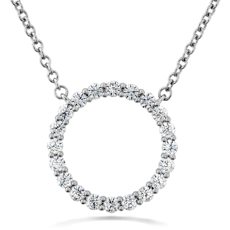 Limited-Time Offer On Elegant Jewelry Pieces Hearts On Fire Signature Circle 18K White Gold Round Shape Diamond Circle Pendant Medium (0.36ctw) Limited-Time Offer On Elegant Jewelry Pieces Hearts On Fire Signature Circle 18K White Gold Round Shape Diamond Circle Pendant Medium (0.36ctw)