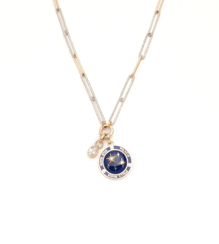 High-Quality Gemstone Jewelry For Special Occasions Internal Compass & True Love : Pave Diamond Extended Clip Necklace Story High-Quality Gemstone Jewelry For Special Occasions Internal Compass & True Love : Pave Diamond Extended Clip Necklace Story