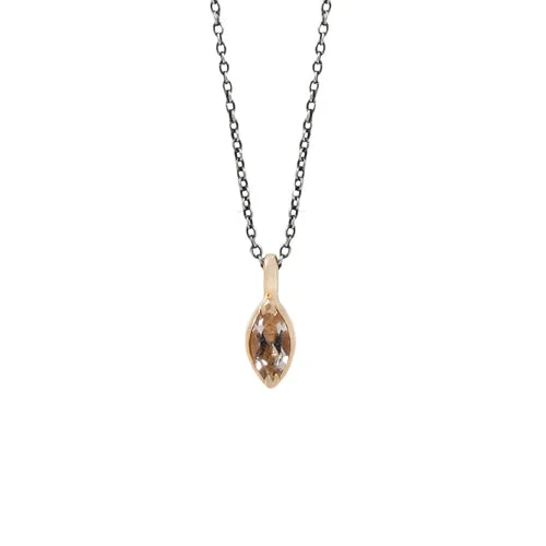 Exclusive Jewelry Sale – Sparkle For Less Morganite Marquise Necklace