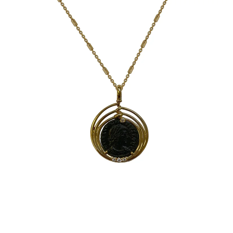 Elegant Jewelry Pieces At Unbelievable Prices Roman Imperial Divus Claudius II Gothicus Coin Pendant with Diamonds Elegant Jewelry Pieces At Unbelievable Prices Roman Imperial Divus Claudius II Gothicus Coin Pendant with Diamonds
