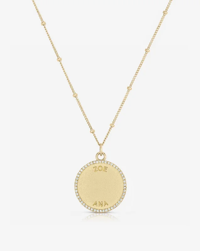 Celebrate With Sparkle – Jewelry Sale Now Live Personalized Medallion Necklace