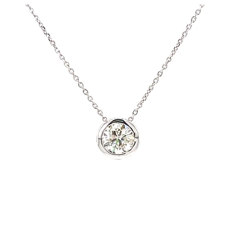 Jewelry Flash Sale – Stylish Designs At Unbeatable Rates Power of One Diamond Bezel Necklace in White Gold (0.70 ctw) Jewelry Flash Sale – Stylish Designs At Unbeatable Rates Power of One Diamond Bezel Necklace in White Gold (0.70 ctw)