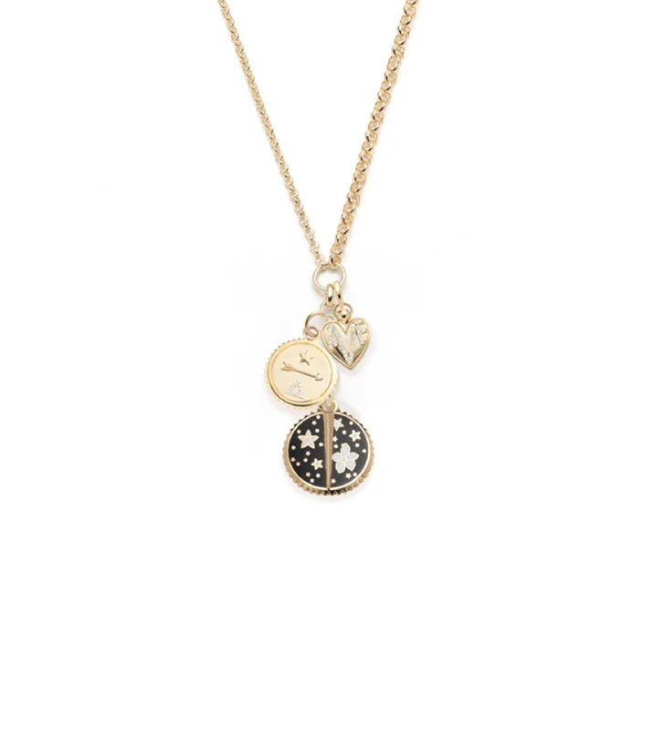 Affordable Luxury Jewelry For Every Occasion Resilience, Love & Dream Enamel Story : Medium Mixed Belcher Extension Chain