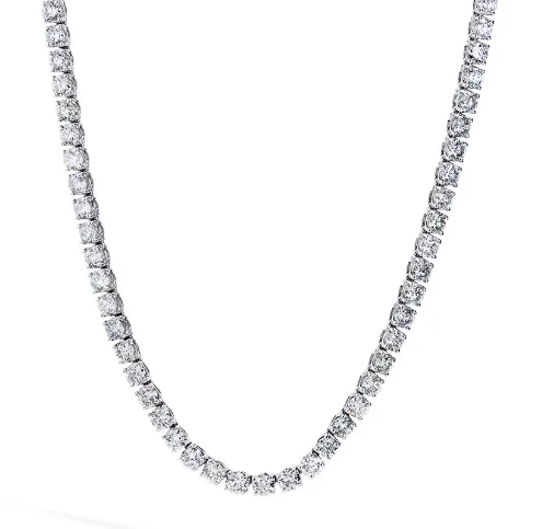 Best Jewelry Sale – Shop Exclusive Designs Now Round Shape Diamond 14K White Gold Riviera Necklace (15.17ctw) Best Jewelry Sale – Shop Exclusive Designs Now Round Shape Diamond 14K White Gold Riviera Necklace (15.17ctw)