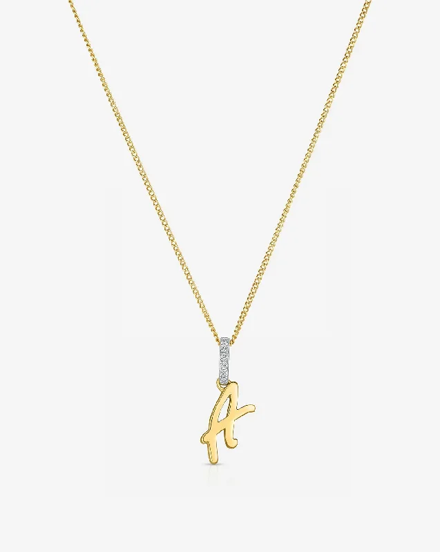 Exclusive Jewelry Sale – Grab Timeless Pieces Now Script Initial Necklace