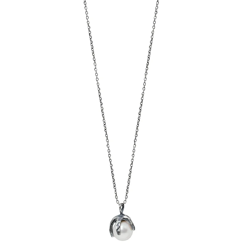 Luxury Jewelry At Unbeatable Discounts Silver Baroque Pearl Necklace