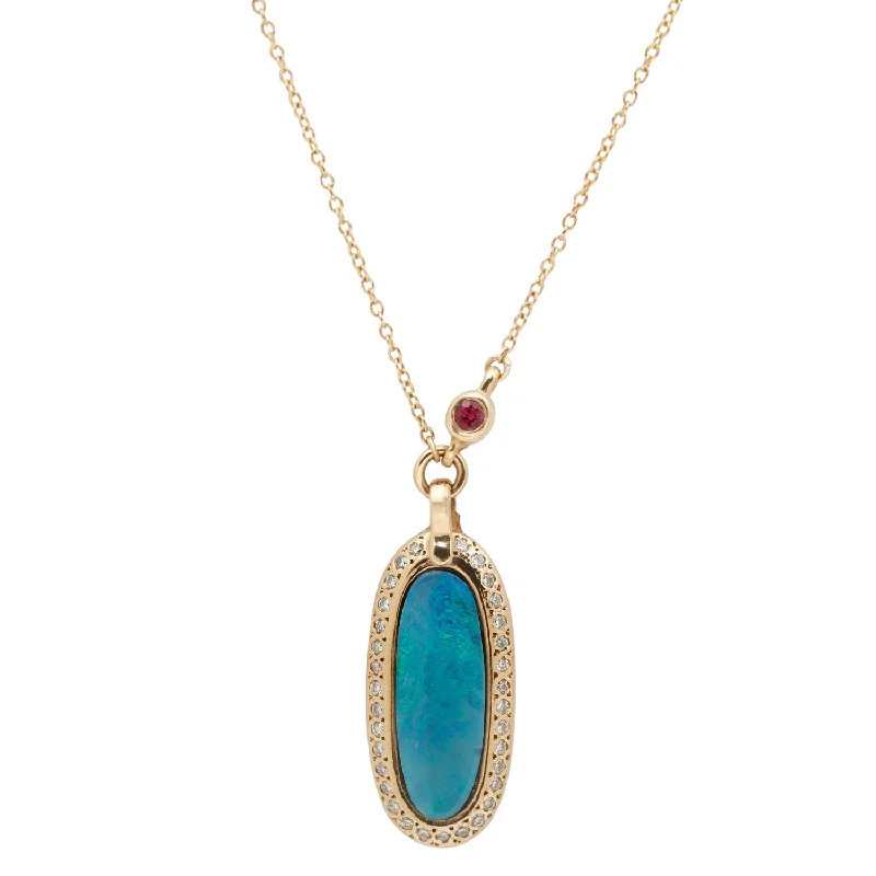 Seasonal Jewelry Sale – Upgrade Your Style Today Simone Opal Pendant Necklace