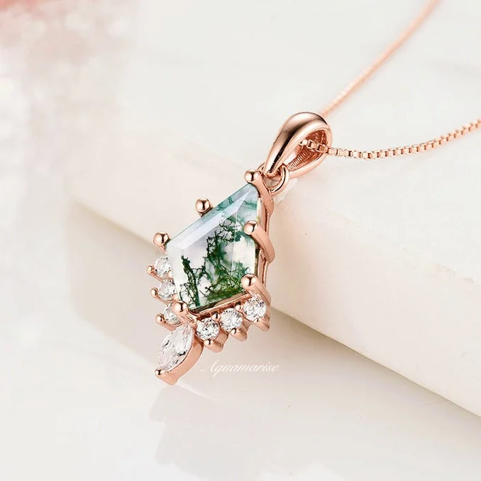 Exclusive Jewelry Offers – Sparkle For Less Skye Kite™ Kite Green Moss Agate Necklace- 14K Rose Gold Vermeil Exclusive Jewelry Offers – Sparkle For Less Skye Kite™ Kite Green Moss Agate Necklace- 14K Rose Gold Vermeil