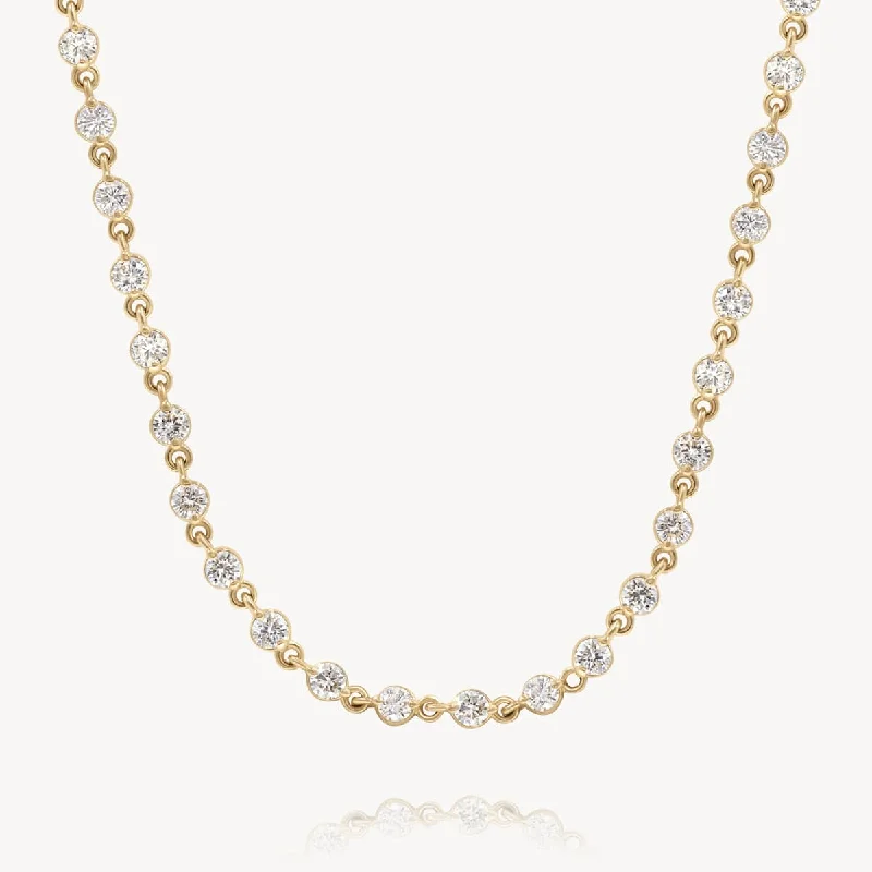 Modern Statement Jewelry For Bold Styling Wrapped in Diamonds Choker