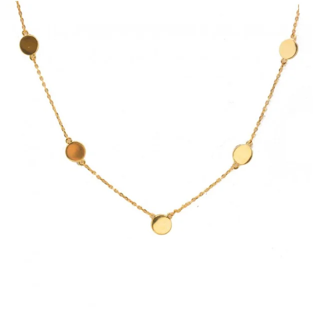 Your Perfect Accessory Now At The Best Price 10ky Gold Polka Dot Necklace