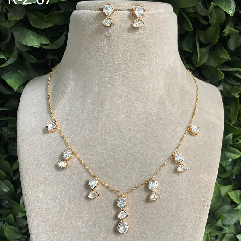 Holiday Jewelry Sale – Perfect Gifts At Great Prices Amoliya Jewels Gold Plated Polki Kundan Necklace Set Holiday Jewelry Sale – Perfect Gifts At Great Prices Amoliya Jewels Gold Plated Polki Kundan Necklace Set